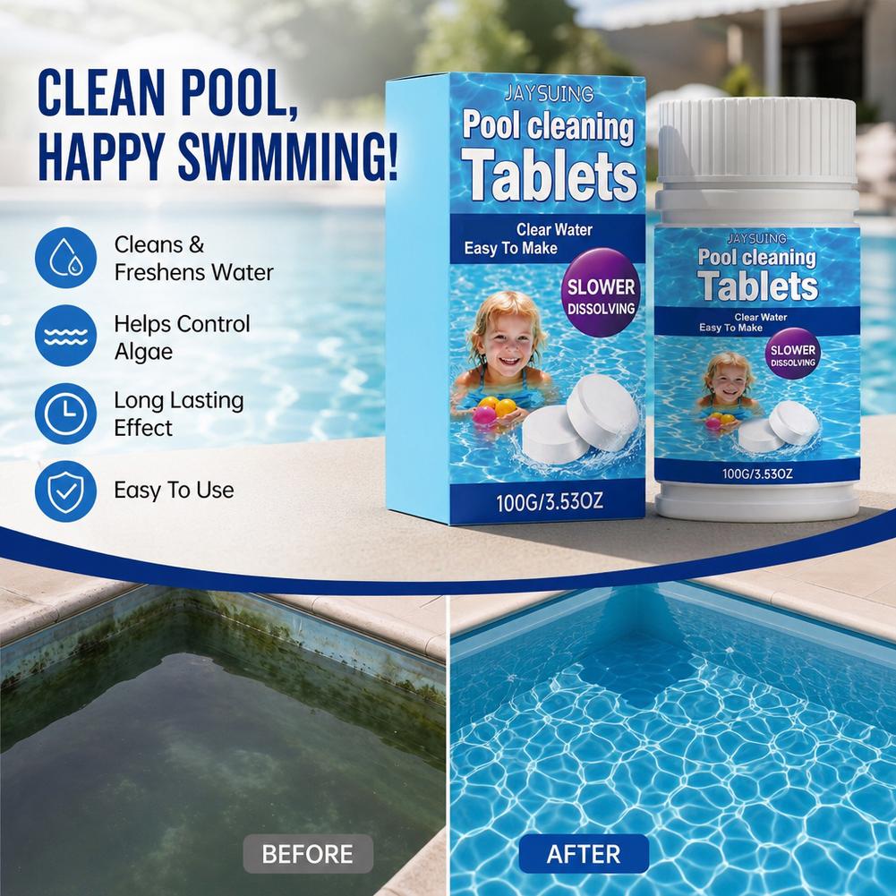 Hot Tub - Pool Cleaning Tablets Multi-Purpose Purification for