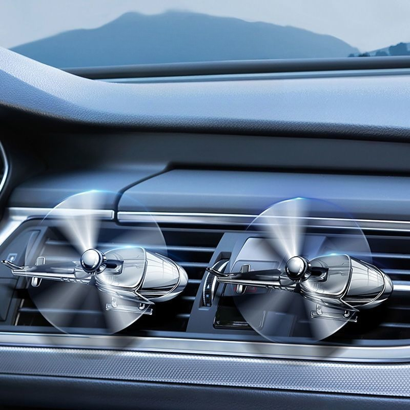 Aromatherapy Diffuser - Car Air Vent Clip Fan Airplane
