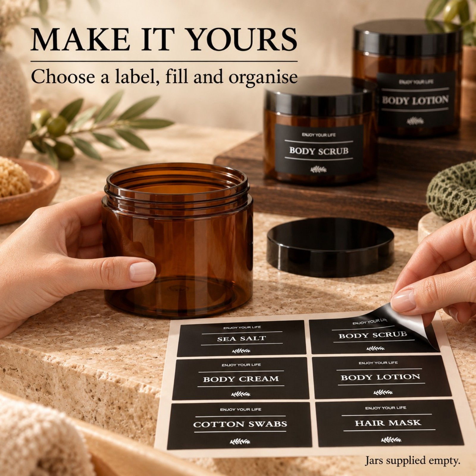 Bathroom Storage Jars with Lab - Bath Salts review and price