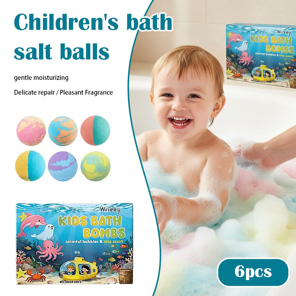 6Pcs Kids Bubble Bath Bombs Se - Bath Salts review and price