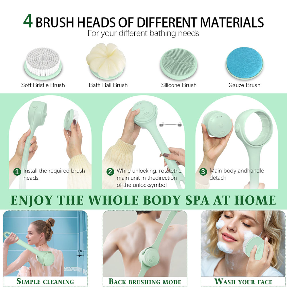 Electric Body Brush Back Scrub - Bath Salts review and price