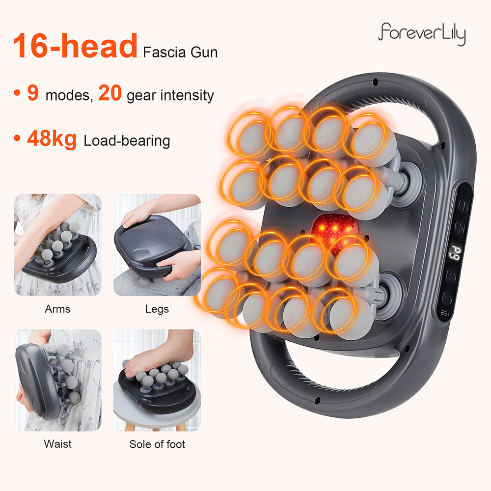 16-Head Fascia Gun High-Freque - Massage Gun review and price